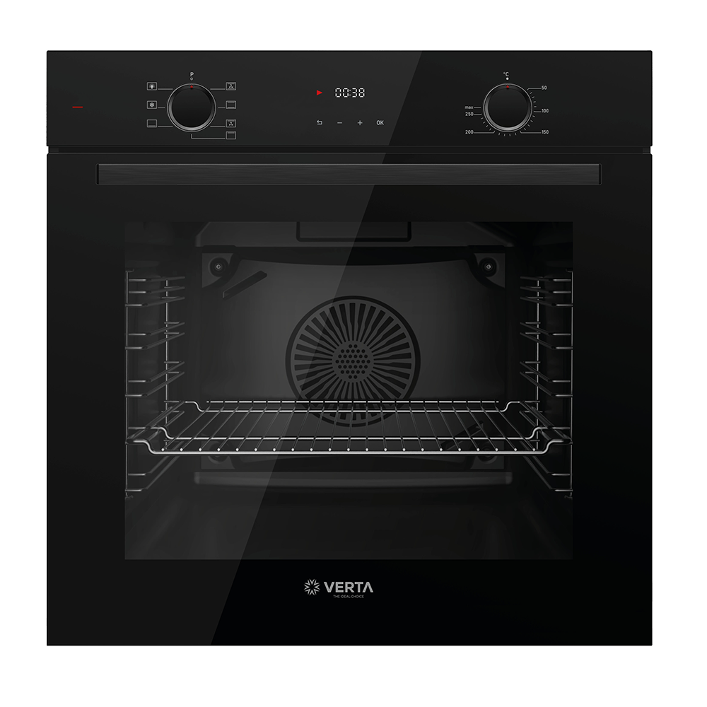 VERTA 60cm Built-in Oven - Black