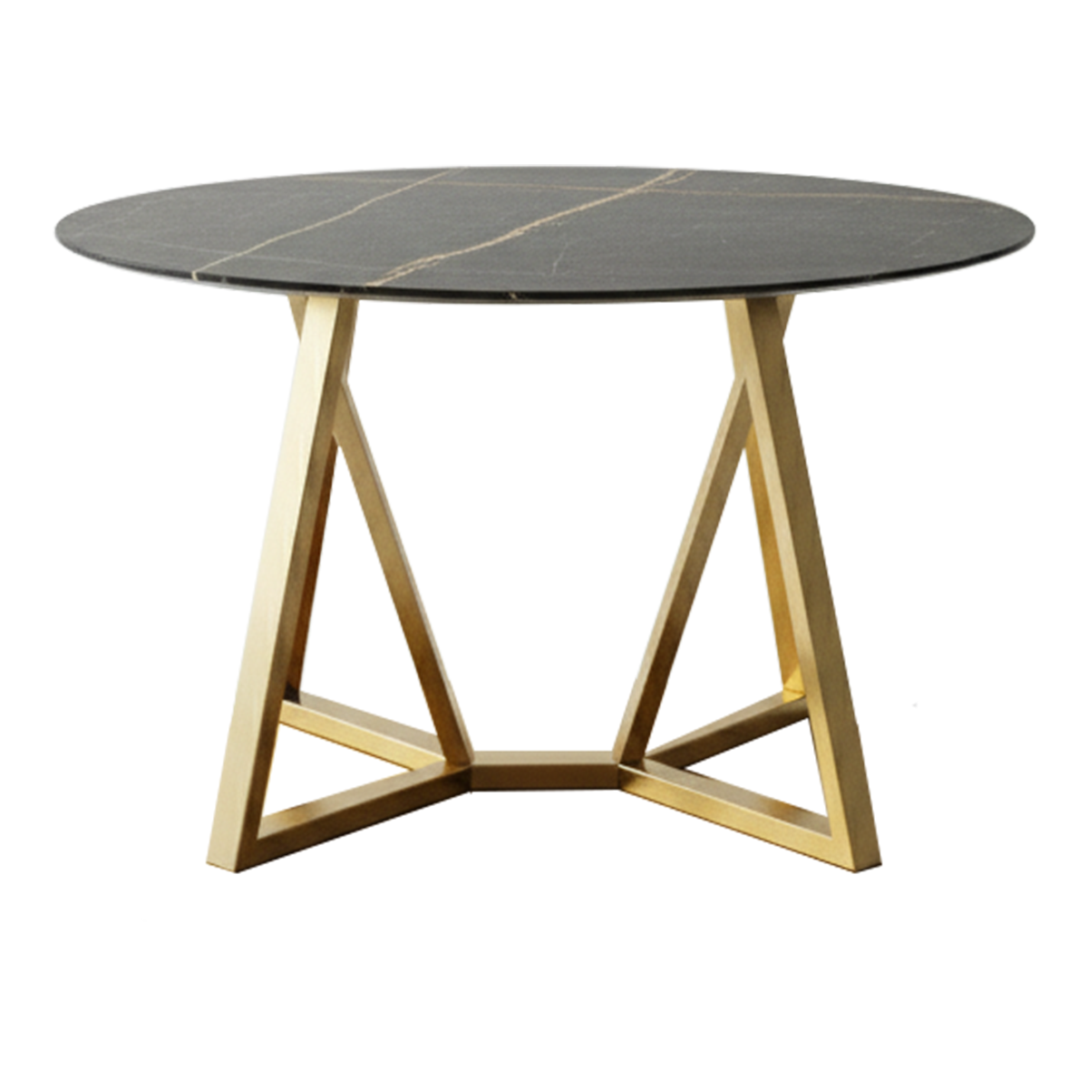 AURA 3-piece Bistro table set – Black and Gold