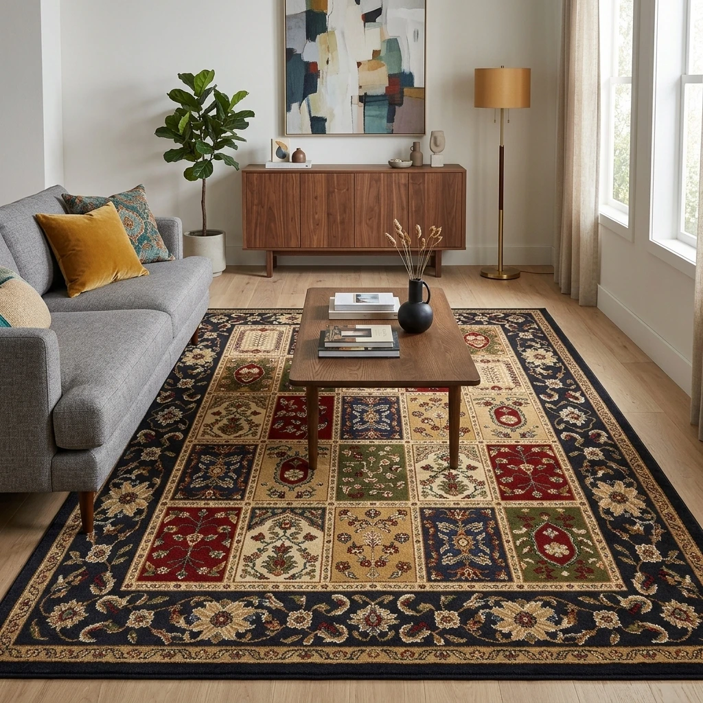 Living room rug 200 x 300 cm YH MAT-13, oriental patchwork