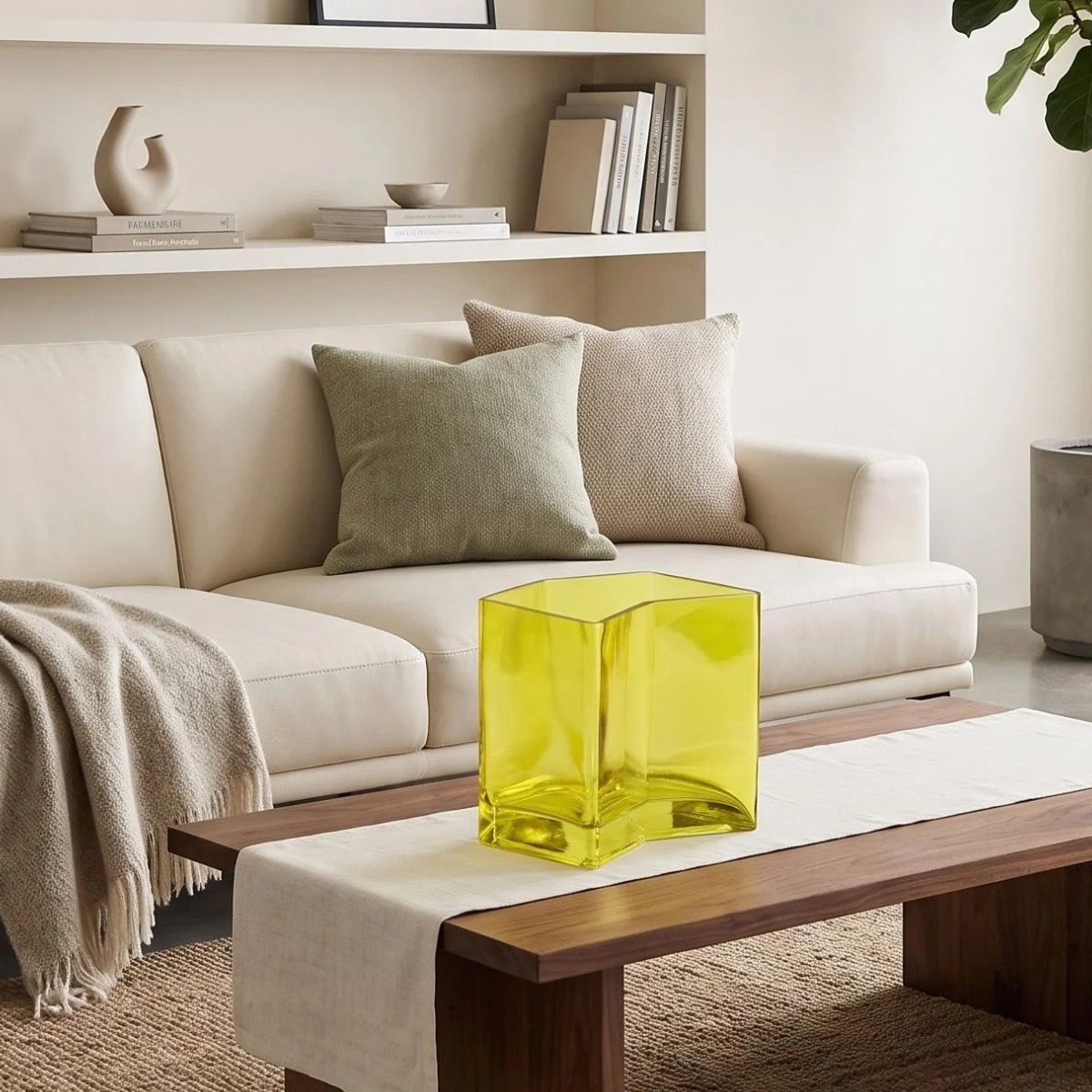 Handblown Angular Glass Vase