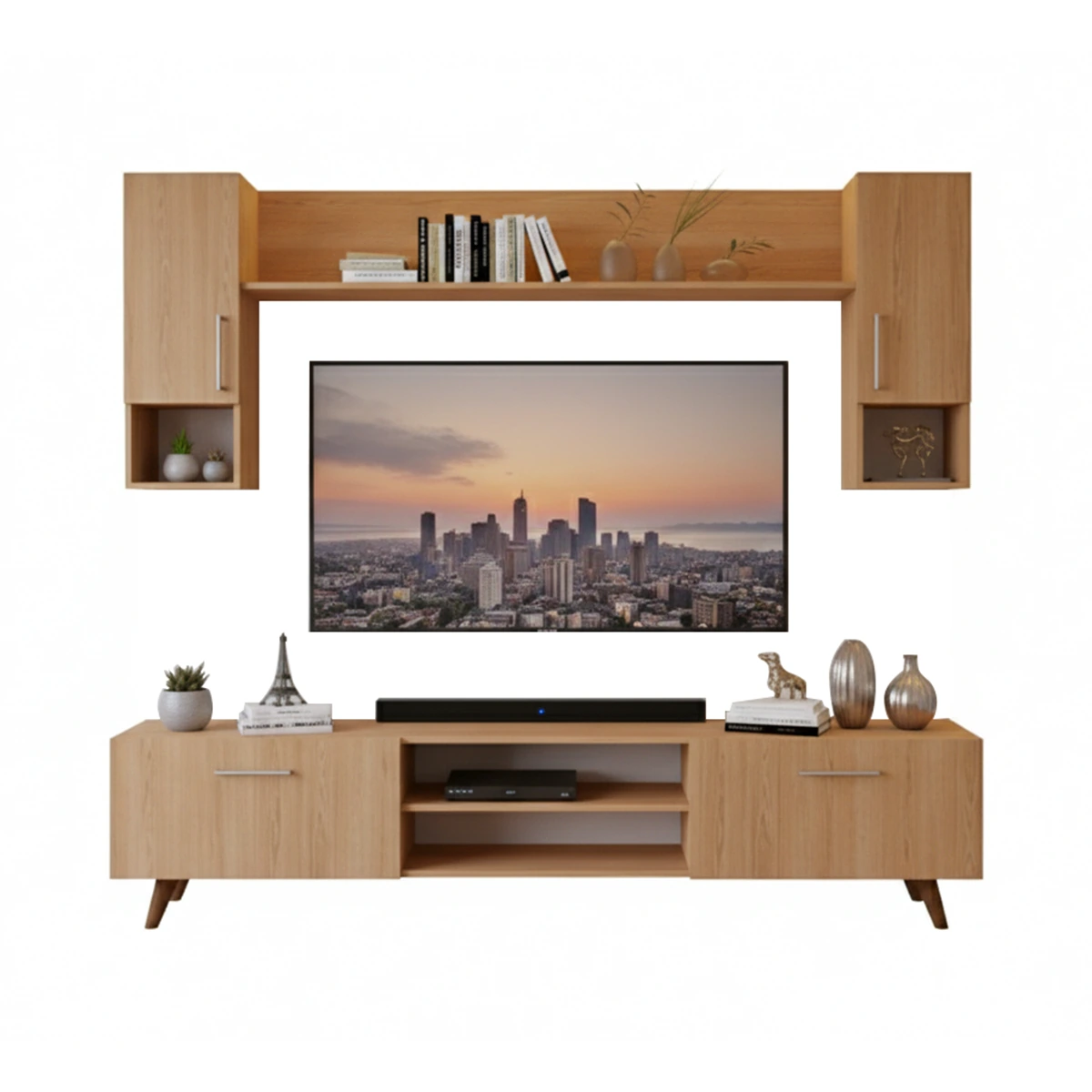 VANTA TV Unit in Beige wood color, dimensions – 170 x 45 x 30