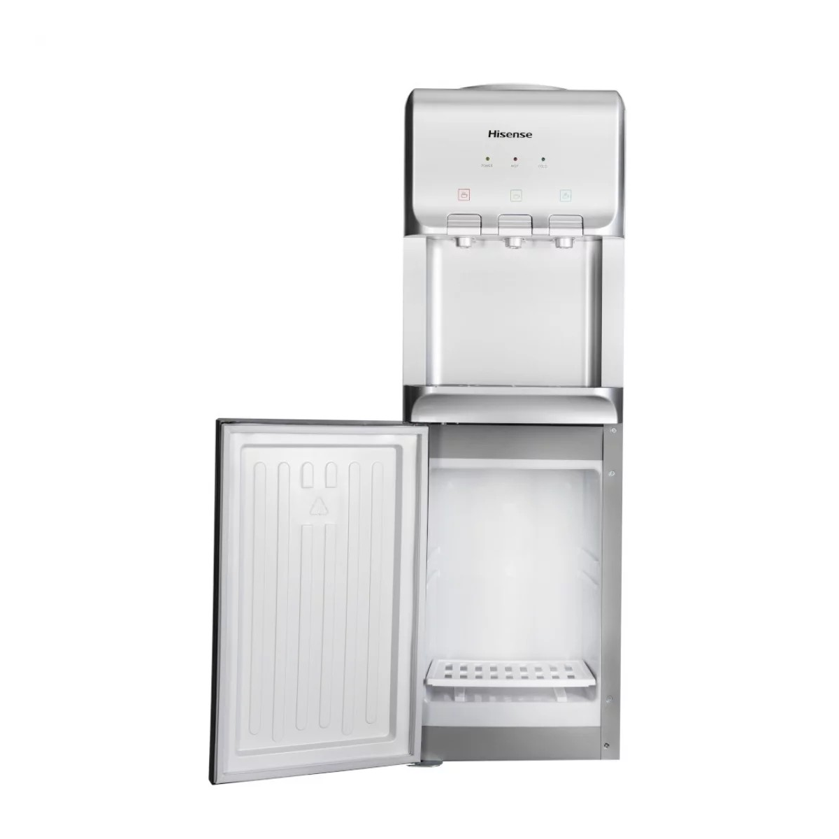 HISENSE Water Dispenser with Refrigerator and 3 Taps - Silver