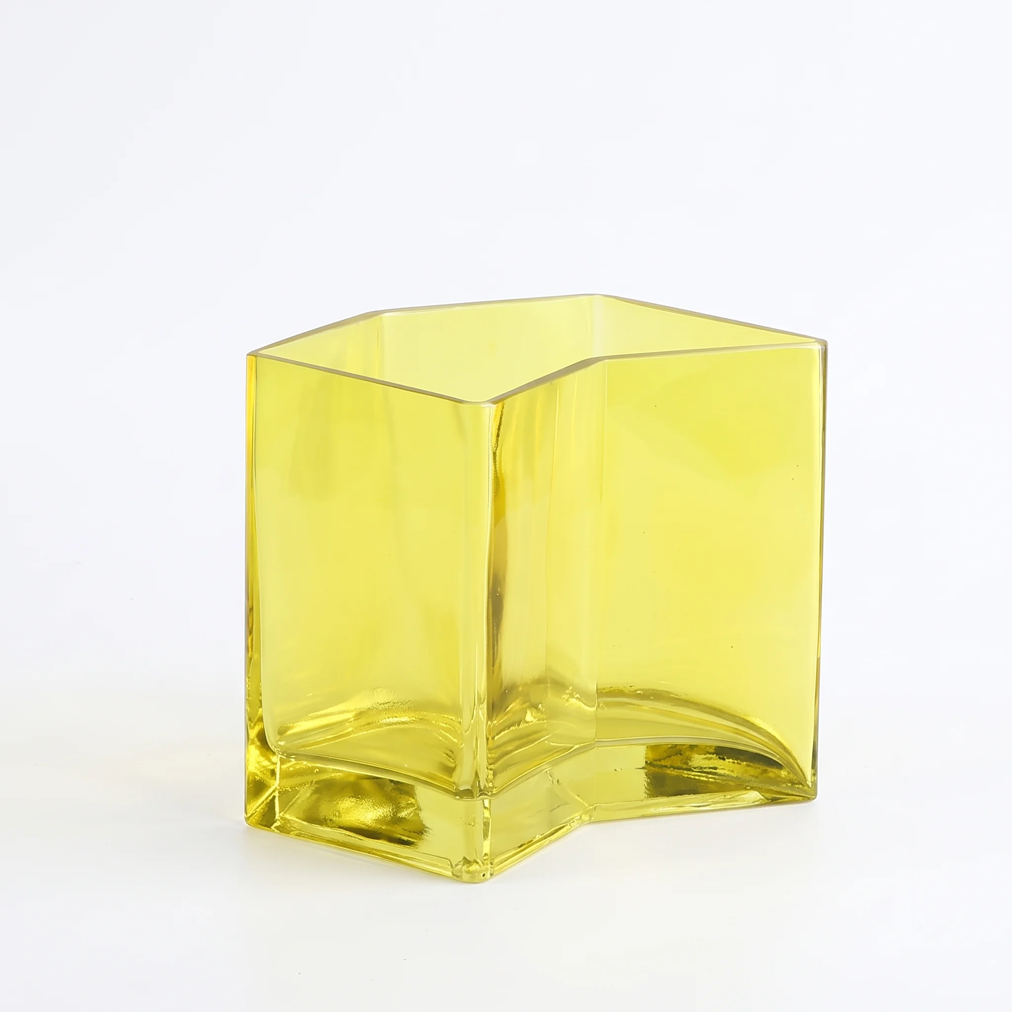 Handblown Angular Glass Vase