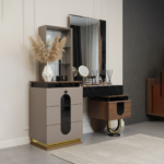 ZIRVE 10-Piece Modern Bedroom Suite - Cream and brown - Image 4