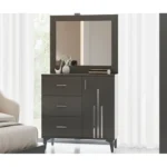 Chambre à coucher Moderne ANTRASIT 5 Pièces – Gris et Argent – Image 2