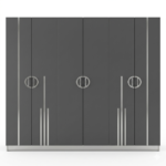 Chambre à coucher Moderne ANTRASIT 5 Pièces – Gris et Argent – Image 5