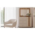 Chambre à coucher ROMA 5 Pièces – Crème et Or – Image 3