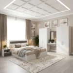 Chambre à coucher NÜVEO 5 Pièces – Blanc et Gris