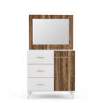 Chambre à coucher Moderne MILANO 5 Pièces – Blanc et Noyer – Image 6