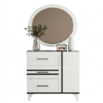 Chambre à coucher Moderne ECLIPSE 5 Pièces – Blanc et Noir – Image 4