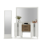 Chambre à coucher Moderne ALVIS 10 Pièces – Blanc et Marron – Image 4