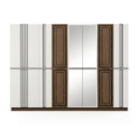 Chambre à coucher Moderne ALVIS 10 Pièces – Blanc et Marron – Image 3