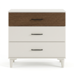 Chambre à coucher Moderne ALVIS 10 Pièces – Blanc et Marron – Image 5