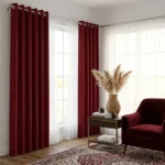 Grommet Curtains for Bedroom and Living Room - 1 Panels Set Room Darkening Curtains (140 x 260 cm) - Image 4