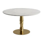 Ensemble de Table tête-à-tête « NÜO » 3 pièces – Gris et Or – Image 2