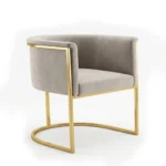 Ensemble de Table tête-à-tête « NÜO » 3 pièces – Gris et Or – Image 3