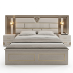 Chambre à coucher Moderne ÉCLAT 5 Pièces – Crème et or – Image 4