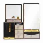 Chambre à coucher Moderne NOVARA 8 Pièces – Crème et noir – Image 4