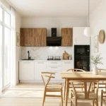 Cuisine moderne complète, en blanc – Modèle « IROKO »