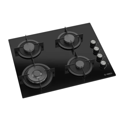 Plaque a Gaz Encastrable « VERTA » 4 Foyers 60 cm - Noir