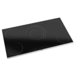 Plaque Vitrocéramique Electrique - 5 Foyers "VERTE" 90cm - Noir