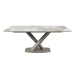 Ensemble de Table à Manger « NOCER » 7 Pièces – Gris et Beige – Image 3
