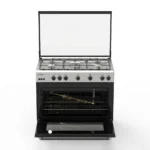 Cuisinière à gaz Pose Libre - 5 Feux « VERTA » - 90 cm - Noir – Image 2