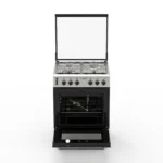 Cuisinière à gaz Pose Libre - 4 Feux « VERTA » - 60 cm - Noir – Image 2