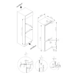 Réfrigérateur encastrable « VERTA » 2 portes - 60 cm - NoFrost – Image 3