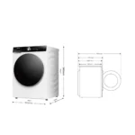 "Hisense" MACHINE A LAVER 8KG CHARGEMENT FRONTAL PREMIUM NOIR - AI SUPER WASH – Image 6