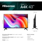 TELEVISEUR HISENSE 43" LED SMART TV VIDAA 4K – Image 6