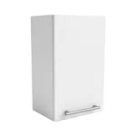 Meuble haut de cuisine, largeur 45 cm, équipée d'une étagère en deux couleurs : blanc ou bois de noyer. – Image 2
