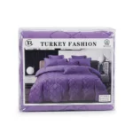 Ensemble de Literie en Coton Violet 6 Pièces Turkey Fashion - avec Motif en Relief. – Image 3