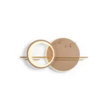 Envol Crépuscule – Applique Murale LED Sculpturale & Baguettes Dorées – Image 2