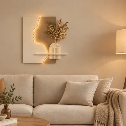 Ombre & Silhouette – Applique Murale Sculpturale