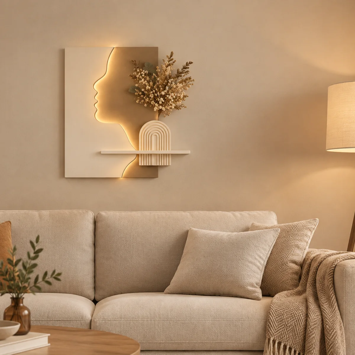 2 Ombre & Silhouette – Applique Murale Sculpturale – Image 1