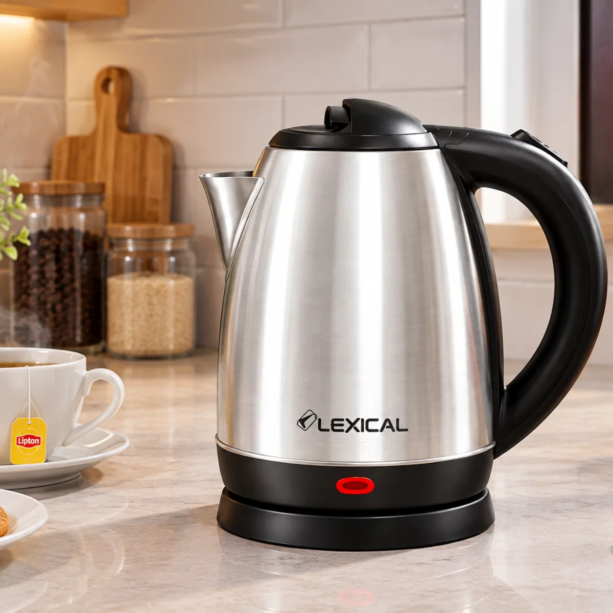 8 Bouilloire Électrique Inox Sans Fil Lexical LEK-1415 – 1,8L 1500W – Image 1