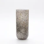 Mosaïque Dorée – Grand Vase Cylindrique en Verre Artisanal – Image 2