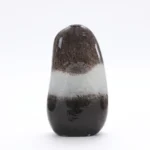 Galet Brumeux – Vase Artisanal en Verre Soufflé Tricolore – Image 2