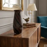 Torsade Noir – Handblown Glass Art Vase
