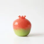 Grenade Éclatante – Handblown Pomegranate Glass Art Vase - Image 2