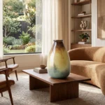 Amphore Minérale – Vase Amphore Artisanal en Verre Soufflé