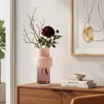 Colonne Piédouche – Grand Vase Architectural Artisanal en Verre Soufflé