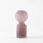Bulbe Cannelé – Vase Sculptural Artisanal en Verre Cannelé – Image 2