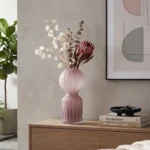 Bulbe Cannelé – Vase Sculptural Artisanal en Verre Cannelé