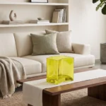 Vase Géométrique Artisanal en Verre Soufflé